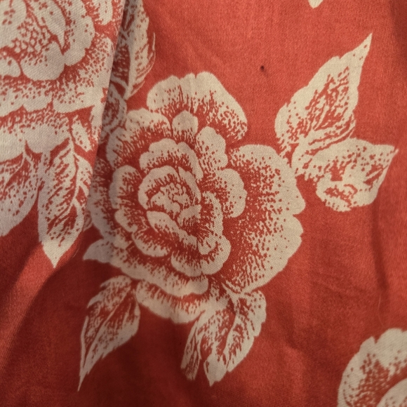 Modcloth Red Floral A Line Retro Skirt size small - Picture 6 of 12